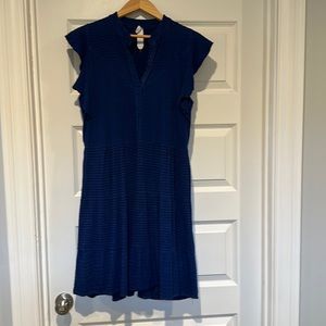 Anthropologie Amadi small Royal Blue casual dress with pockets short loose fit